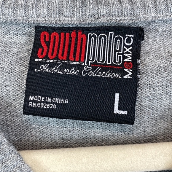 South Pole argyle sweater vest L - Picture 3 of 6